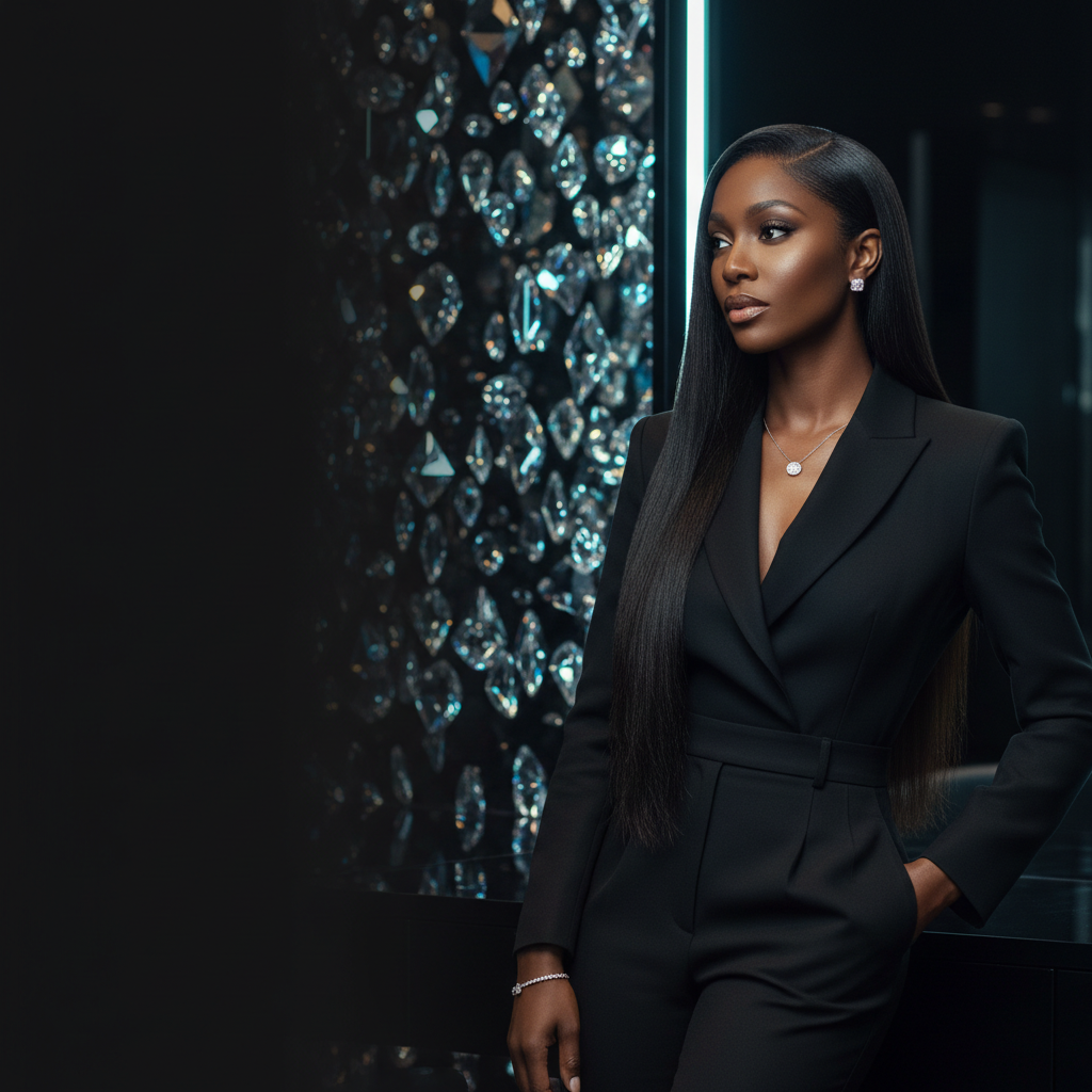 Ice Diamond Collection luxury hair campaign